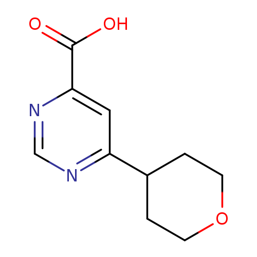 6-(oxan-4-yl)pyrimidine-4-carboxylic acid