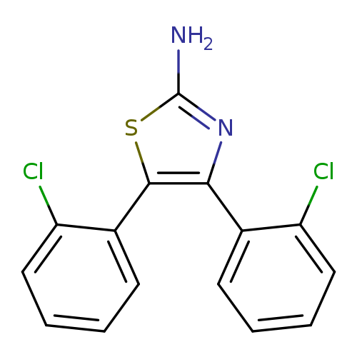 2-Thiazolamine, 4,5-bis(2-chlorophenyl)-