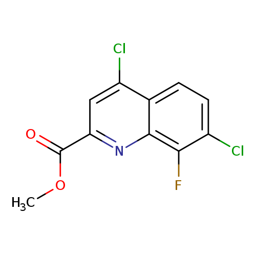 2-Quinolinecarboxylic acid, 4,7-dichloro-8-fluoro-, methyl ester