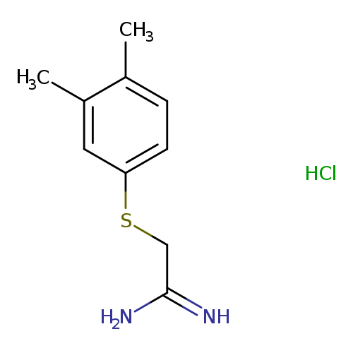 2-[(3,4-dimethylphenyl)sulfanyl]ethanimidamide hydrochloride