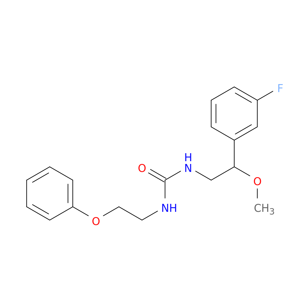 3-[2-(3-fluorophenyl)-2-methoxyethyl]-1-(2-phenoxyethyl)urea