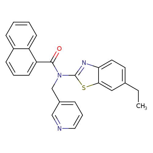 N-(6-ethyl-1,3-benzothiazol-2-yl)-N-[(pyridin-3-yl)methyl]naphthalene-1-carboxamide