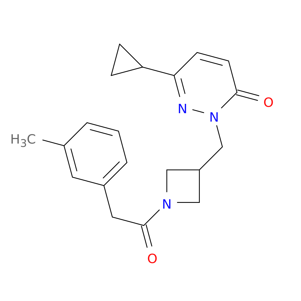 6-cyclopropyl-2-({1-[2-(3-methylphenyl)acetyl]azetidin-3-yl}methyl)-2,3-dihydropyridazin-3-one