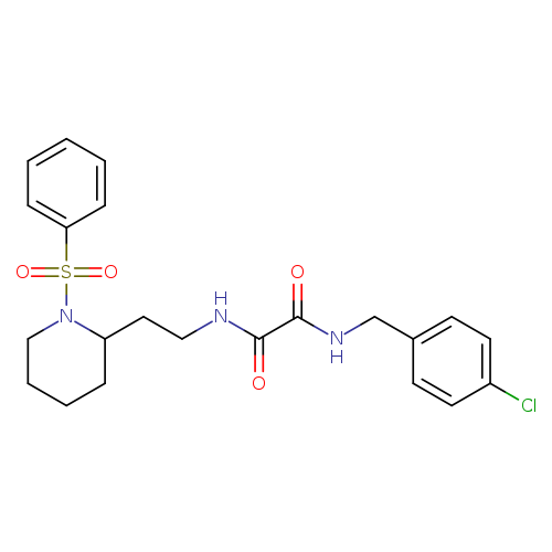 N-{2-[1-(benzenesulfonyl)piperidin-2-yl]ethyl}-N'-[(4-chlorophenyl)methyl]ethanediamide