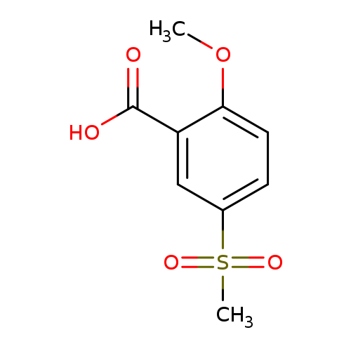 Benzoic acid, 2-methoxy-5-(methylsulfonyl)-