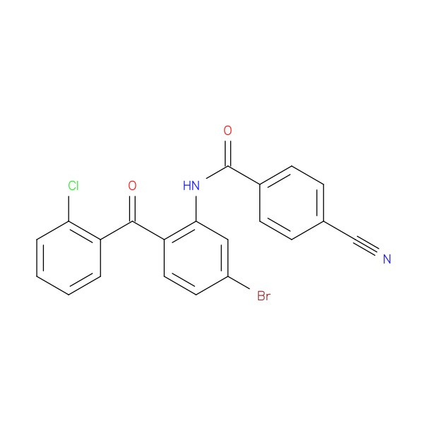 N-[5-bromo-2-(2-chlorobenzoyl)phenyl]-4-cyanobenzamide