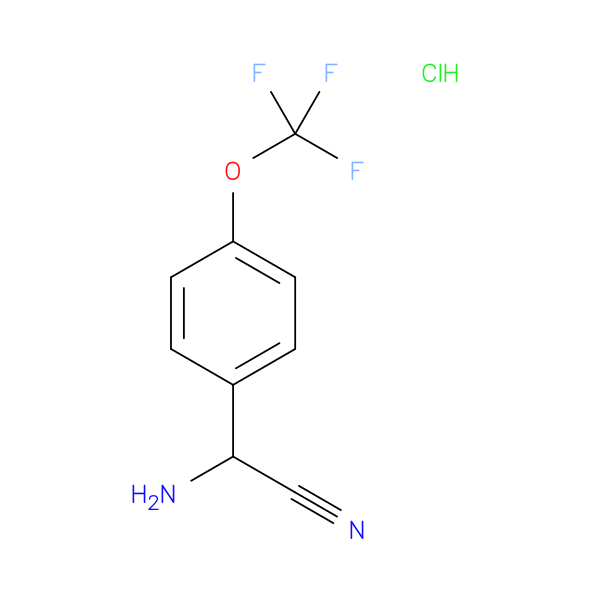 2-amino-2-[4-(trifluoromethoxy)phenyl]acetonitrile hydrochloride