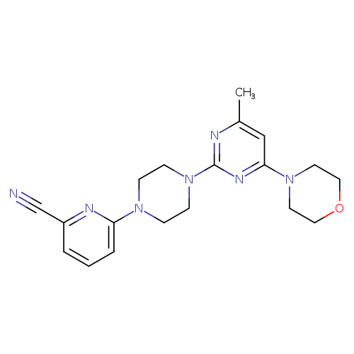 6-{4-[4-methyl-6-(morpholin-4-yl)pyrimidin-2-yl]piperazin-1-yl}pyridine-2-carbonitrile