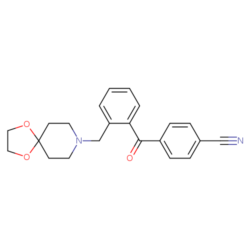 4-(2-(1,4-Dioxa-8-azaspiro[4.5]decan-8-ylmethyl)benzoyl)benzonitrile