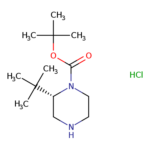 1-Piperazinecarboxylic acid, 2-(1,1-dimethylethyl)-, 1,1-dimethylethyl ester, hydrochloride (1:1), (2S)-