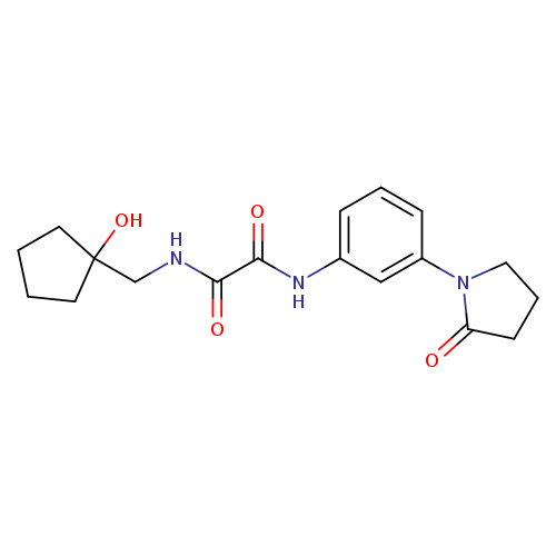 N-[(1-hydroxycyclopentyl)methyl]-N'-[3-(2-oxopyrrolidin-1-yl)phenyl]ethanediamide