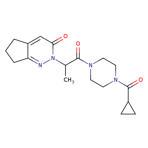 2-[1-(4-cyclopropanecarbonylpiperazin-1-yl)-1-oxopropan-2-yl]-2H,3H,5H,6H,7H-cyclopenta[c]pyridazin-3-one