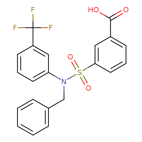 3-{benzyl[3-(trifluoromethyl)phenyl]sulfamoyl}benzoic acid