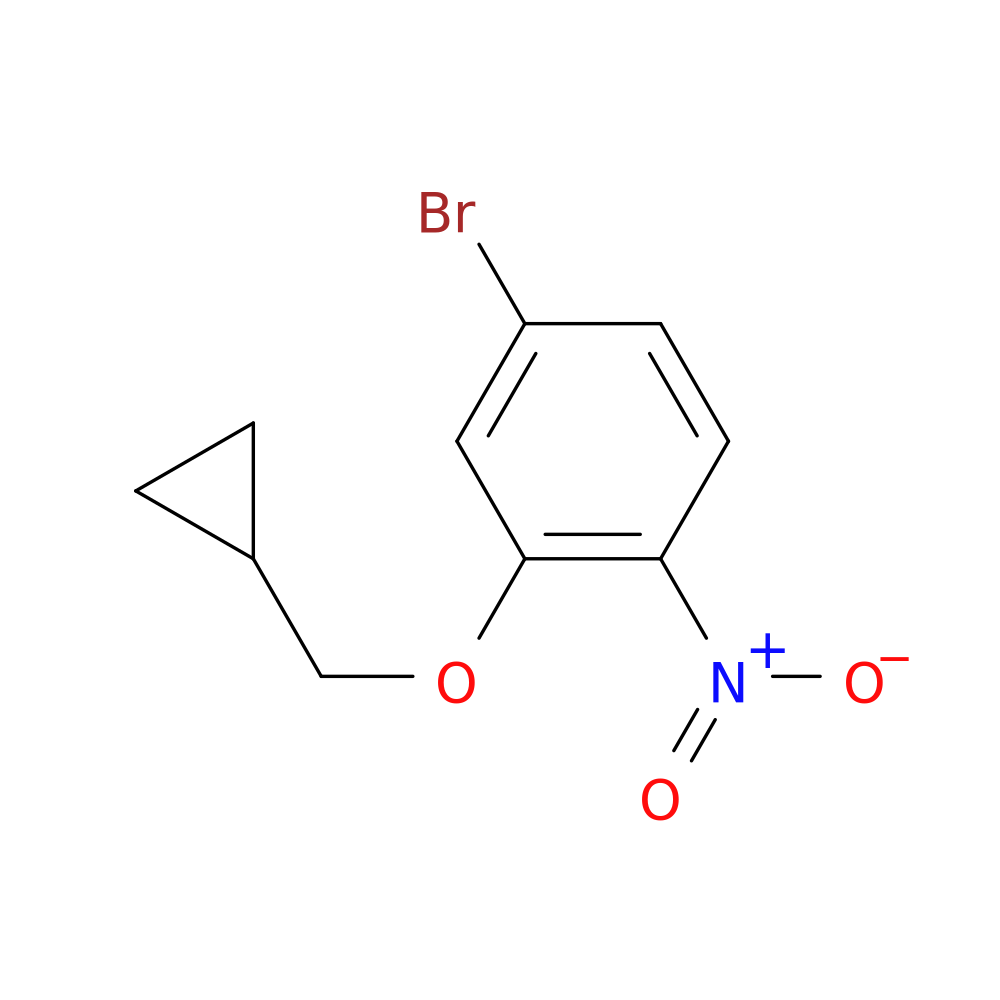 4-Bromo-2-cyclopropylmethoxy-1-nitro-benzene