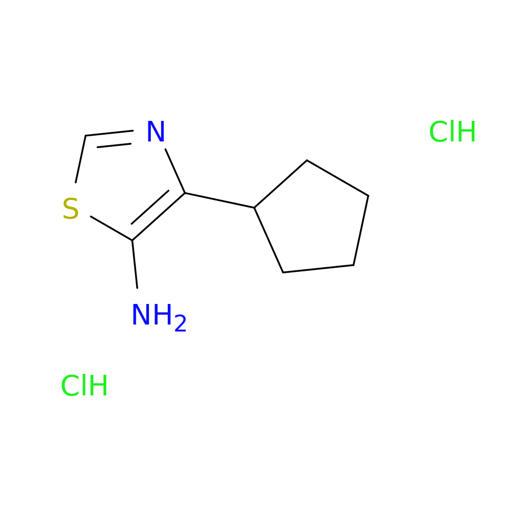 4-cyclopentyl-1,3-thiazol-5-amine dihydrochloride