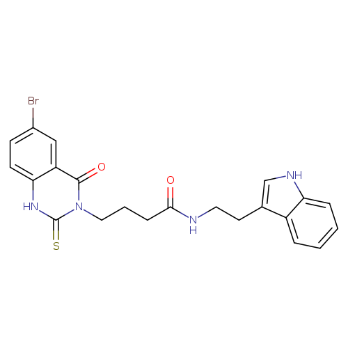 4-(6-bromo-4-oxo-2-sulfanylidene-1,2,3,4-tetrahydroquinazolin-3-yl)-N-[2-(1H-indol-3-yl)ethyl]butanamide