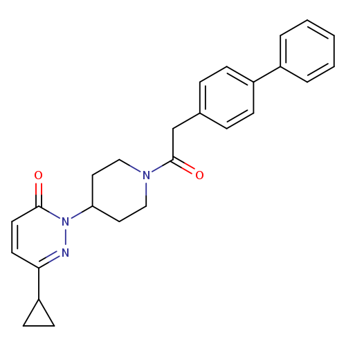 2-[1-(2-{[1,1'-biphenyl]-4-yl}acetyl)piperidin-4-yl]-6-cyclopropyl-2,3-dihydropyridazin-3-one