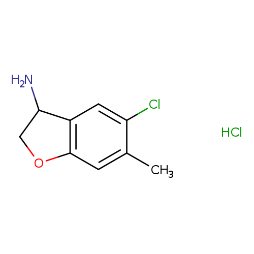 5-chloro-6-methyl-2,3-dihydro-1-benzofuran-3-amine hydrochloride