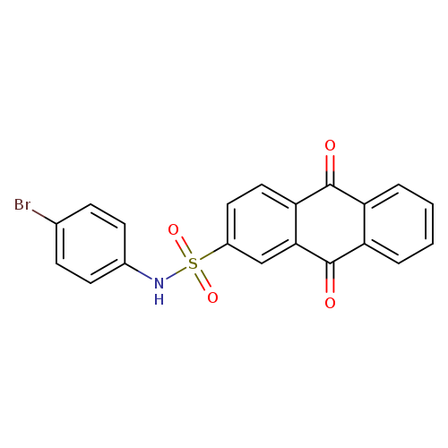 N-(4-bromophenyl)-9,10-dioxo-9,10-dihydroanthracene-2-sulfonamide