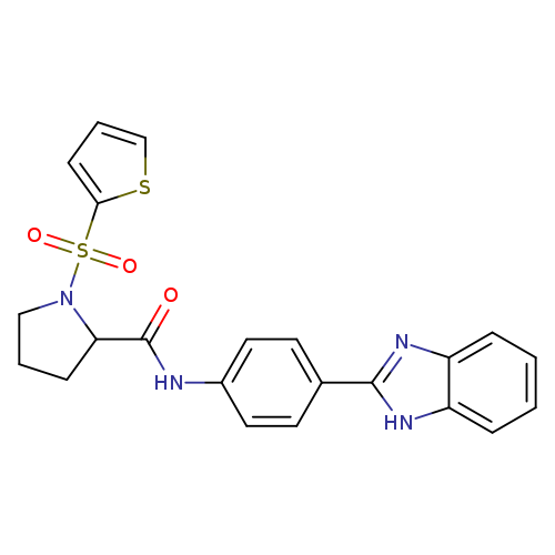 N-[4-(1H-1,3-benzodiazol-2-yl)phenyl]-1-(thiophene-2-sulfonyl)pyrrolidine-2-carboxamide