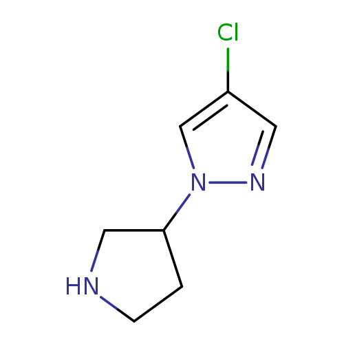 4-chloro-1-(pyrrolidin-3-yl)-1H-pyrazole