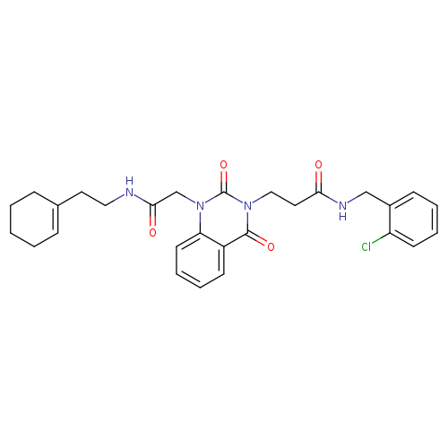 N-[(2-chlorophenyl)methyl]-3-[1-({[2-(cyclohex-1-en-1-yl)ethyl]carbamoyl}methyl)-2,4-dioxo-1,2,3,4-tetrahydroquinazolin-3-yl]propanamide