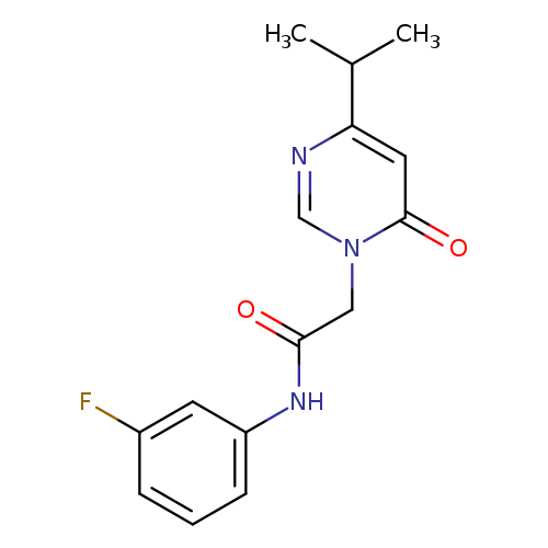 N-(3-fluorophenyl)-2-[6-oxo-4-(propan-2-yl)-1,6-dihydropyrimidin-1-yl]acetamide