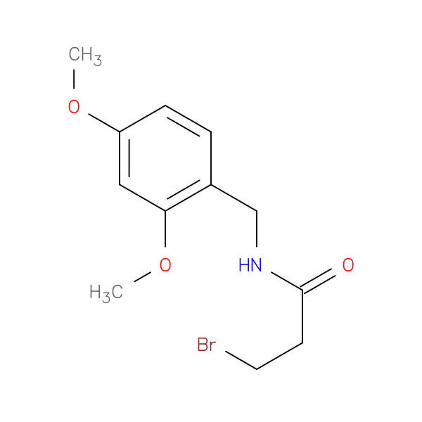 3-bromo-N-[(2,4-dimethoxyphenyl)methyl]propanamide
