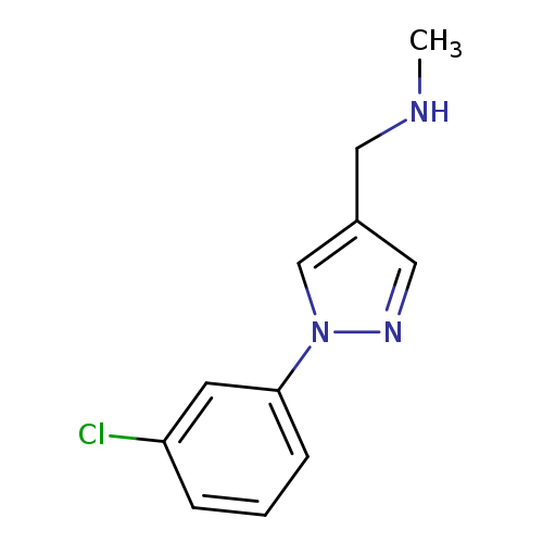 {[1-(3-chlorophenyl)-1H-pyrazol-4-yl]methyl}(methyl)amine