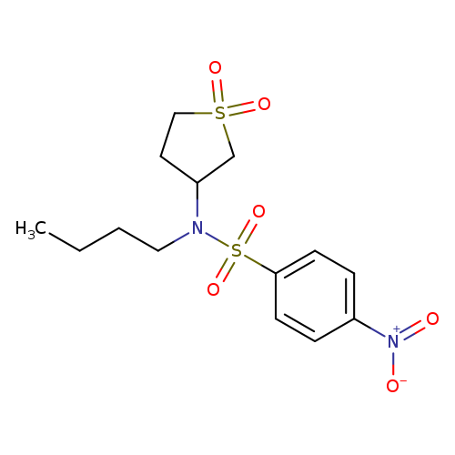 N-butyl-N-(1,1-dioxo-1lambda6-thiolan-3-yl)-4-nitrobenzene-1-sulfonamide