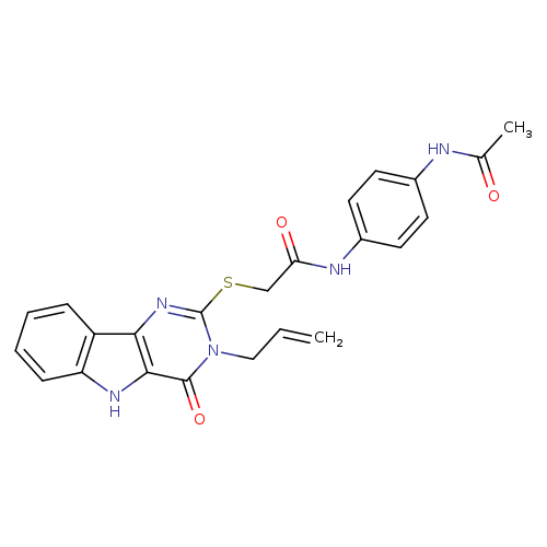 N-(4-acetamidophenyl)-2-{[4-oxo-3-(prop-2-en-1-yl)-3H,4H,5H-pyrimido[5,4-b]indol-2-yl]sulfanyl}acetamide