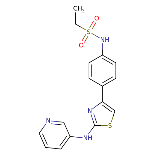 N-(4-{2-[(pyridin-3-yl)amino]-1,3-thiazol-4-yl}phenyl)ethane-1-sulfonamide