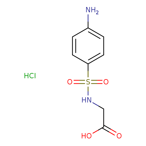 2-(4-aminobenzenesulfonamido)acetic acid hydrochloride