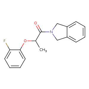 1-(2,3-dihydro-1H-isoindol-2-yl)-2-(2-fluorophenoxy)propan-1-one