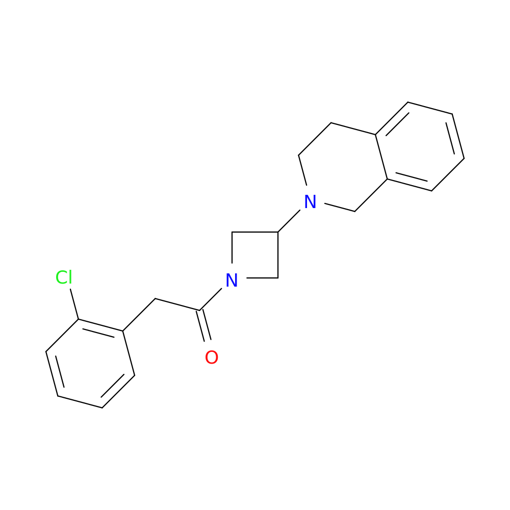 2-(2-chlorophenyl)-1-[3-(1,2,3,4-tetrahydroisoquinolin-2-yl)azetidin-1-yl]ethan-1-one