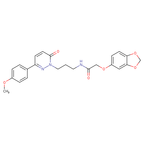 2-(2H-1,3-benzodioxol-5-yloxy)-N-{3-[3-(4-methoxyphenyl)-6-oxo-1,6-dihydropyridazin-1-yl]propyl}acetamide