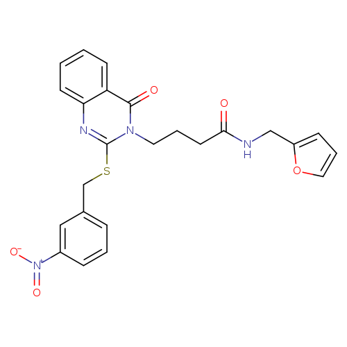 N-[(furan-2-yl)methyl]-4-(2-{[(3-nitrophenyl)methyl]sulfanyl}-4-oxo-3,4-dihydroquinazolin-3-yl)butanamide