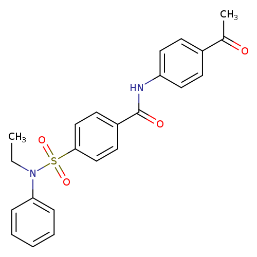 N-(4-acetylphenyl)-4-[ethyl(phenyl)sulfamoyl]benzamide