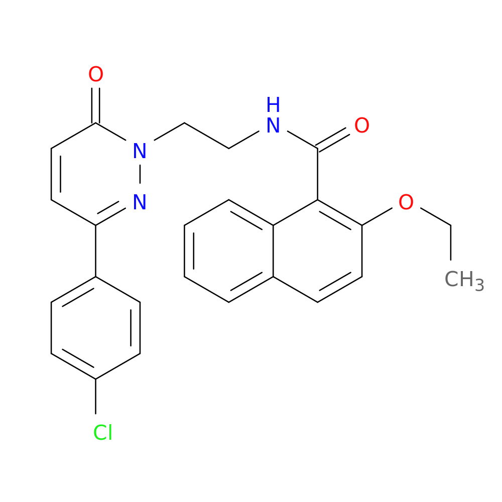 N-{2-[3-(4-chlorophenyl)-6-oxo-1,6-dihydropyridazin-1-yl]ethyl}-2-ethoxynaphthalene-1-carboxamide