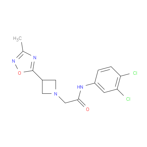 N-(3,4-dichlorophenyl)-2-[3-(3-methyl-1,2,4-oxadiazol-5-yl)azetidin-1-yl]acetamide