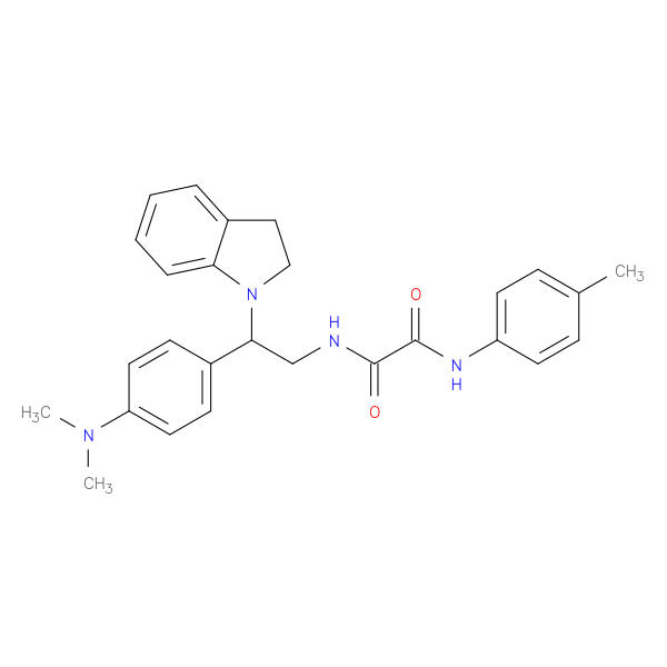 N-[2-(2,3-dihydro-1H-indol-1-yl)-2-[4-(dimethylamino)phenyl]ethyl]-N'-(4-methylphenyl)ethanediamide
