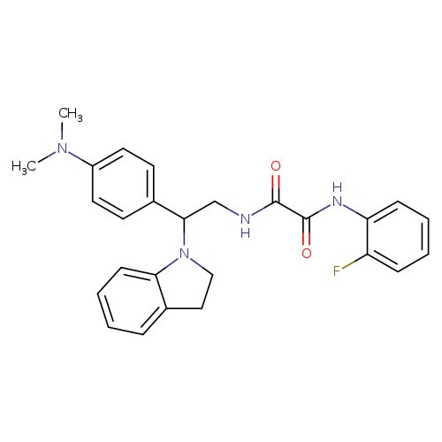 N'-[2-(2,3-dihydro-1H-indol-1-yl)-2-[4-(dimethylamino)phenyl]ethyl]-N-(2-fluorophenyl)ethanediamide