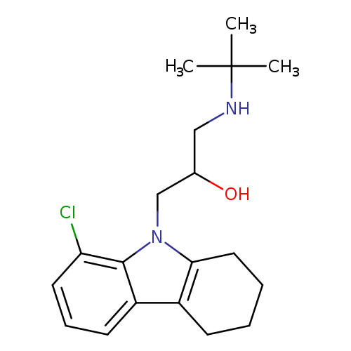 1-(tert-butylamino)-3-(8-chloro-1,2,3,4-tetrahydro-9H-carbazol-9-yl)propan-2-ol