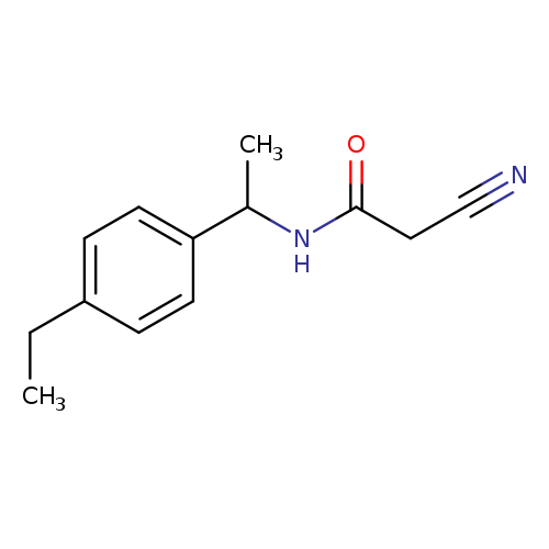 2-Cyano-n-[1-(4-ethylphenyl)ethyl]acetamide
