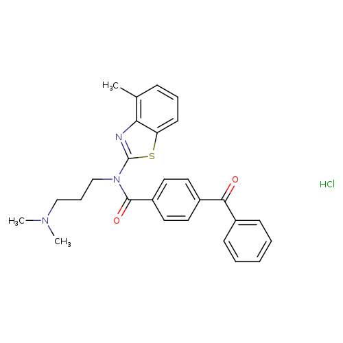 4-benzoyl-N-[3-(dimethylamino)propyl]-N-(4-methyl-1,3-benzothiazol-2-yl)benzamide hydrochloride
