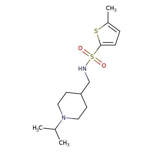 5-methyl-N-{[1-(propan-2-yl)piperidin-4-yl]methyl}thiophene-2-sulfonamide