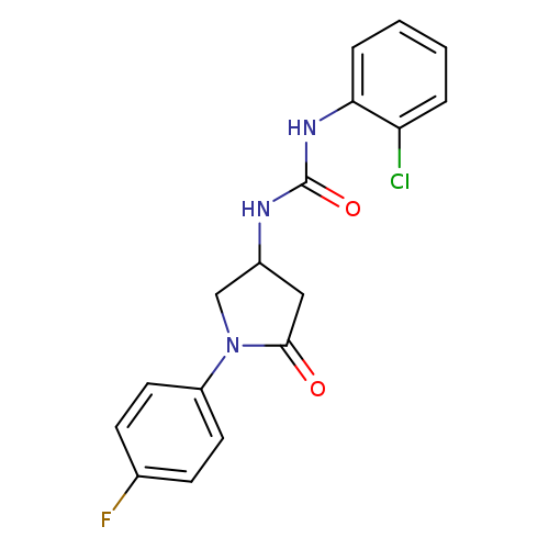 1-(2-chlorophenyl)-3-[1-(4-fluorophenyl)-5-oxopyrrolidin-3-yl]urea
