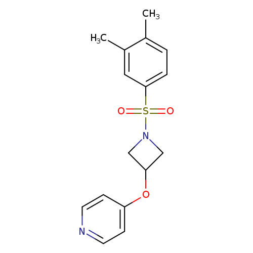 4-{[1-(3,4-dimethylbenzenesulfonyl)azetidin-3-yl]oxy}pyridine