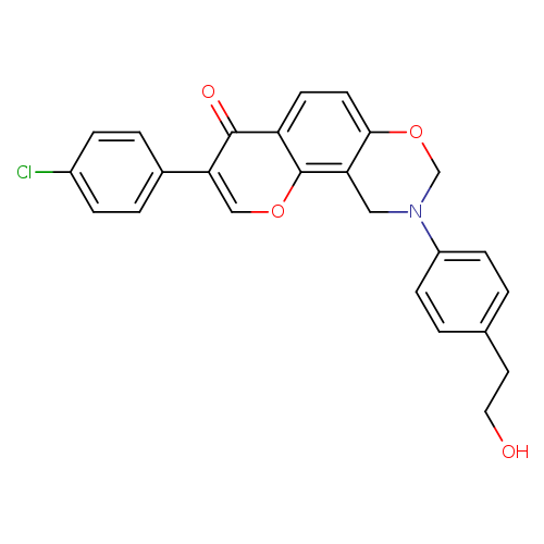 3-(4-chlorophenyl)-9-[4-(2-hydroxyethyl)phenyl]-4H,8H,9H,10H-chromeno[8,7-e][1,3]oxazin-4-one