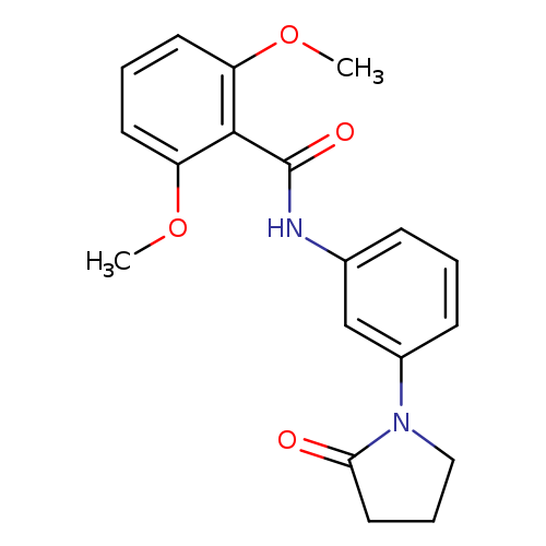 2,6-dimethoxy-N-[3-(2-oxopyrrolidin-1-yl)phenyl]benzamide